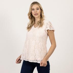 Damen-Spitzen-Shirt 'Lauren' rosé