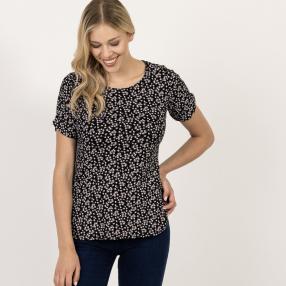 Damen-Shirt 'Zoey' schwarz/multicolor