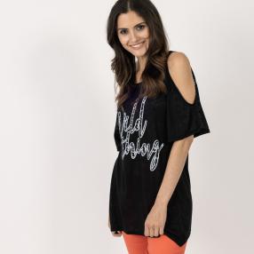 Damen-Shirt 'WILD THING' schwarz