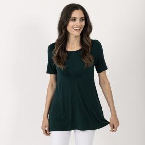 Damen-Shirt 'Aliette' dunkelgrün