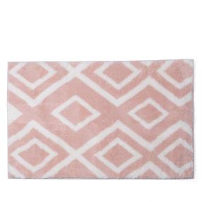 Badteppich Raute rosa