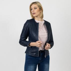 OTTO KERN Damen-Lederjacke 'Emily', marine