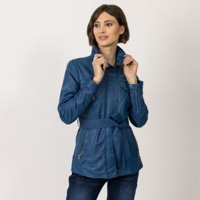 OTTO KERN Damen-Lederjacke 'Cali' dunkelblau