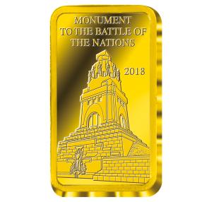 Goldbarren Völkerschlachtdenkmal 2018