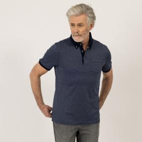 bugatti Herren Poloshirt, jeansblau