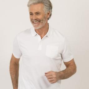 bugatti Herren Poloshirt, weiß