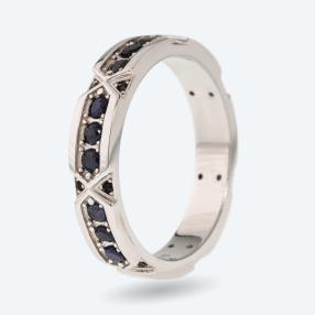 Ring 925 Sterling Silber Saphir