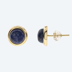 Ohrstecker 925 Silber vergoldet Lapislazuli
