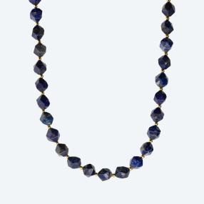 Collier Lapislazuli Diamond Cut