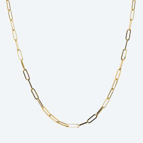 Gliederkette 750 Gelbgold, ca. 50 cm