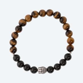 Armband Schungit Tigerauge 999 Silber