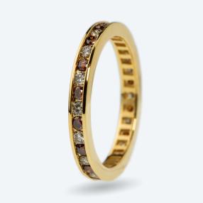 Eternity Ring 585 Gelbgold Brillanten