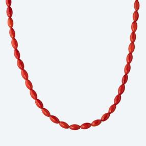 Collier Bambuskoralle, ca 78ct