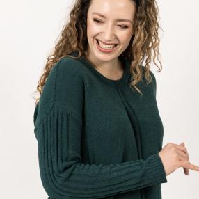 Z-ONE Damen Pullover, tannengrün