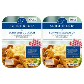 2x Schweinegulasch in Paprikarahmsauce