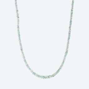 Collier Zirkon blau, ca. 80ct