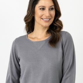 Cashmerelike by BLUE SEVEN Pullover grau