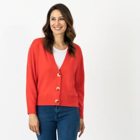 Cashmerelike by BLUE SEVEN Strickjacke rot