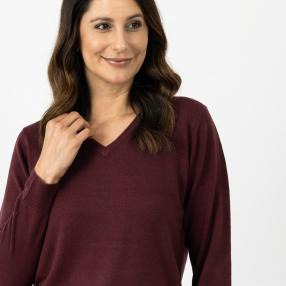 Cashmerelike by BLUE SEVEN Pullover aubergine