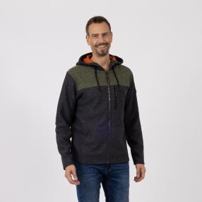 RAY Herren Sweatjacke grün/anthrazit