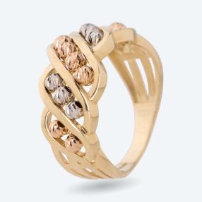 Ring 585 Gelbgold/Weißgold/Roségold