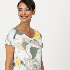 GINA LAURA Damen T-Shirt multicolor