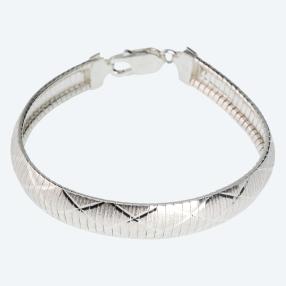 Cleopatra-Armband 925 Sterling Silber, ca. 19 cm