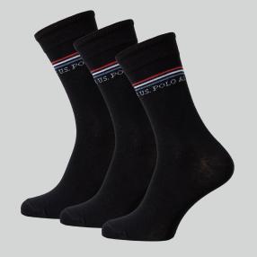 U.S. POLO ASSN. 3er Pack Socken schwarz