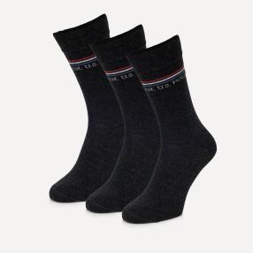 U.S. POLO ASSN. 3er Pack Socken anthrazit