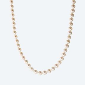Collier Akoya Perle weiß, ca. 50 cm
