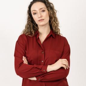Z-ONE Damen Bluse, rot