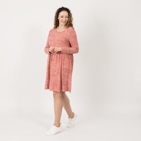 Z-ONE Damen Kleid rosa meliert