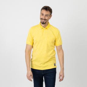CASAMODA Herren Poloshirt, gelb meliert
