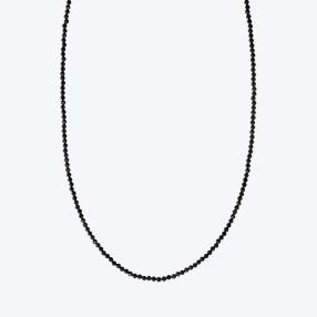Collier Turmalin schwarz, ca. 16,5ct