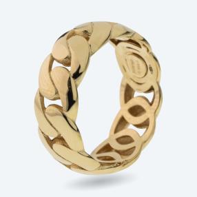 Panzerring 585 Gelbgold