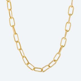 Gliederkette 585 Gelbgold, ca. 46 cm