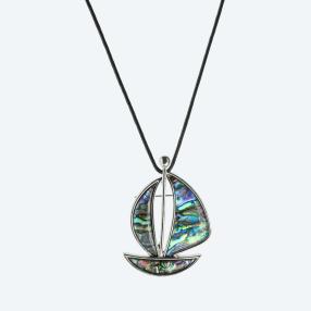 Anhänger Abalone Segelboot inkl. Band 50+5 cm