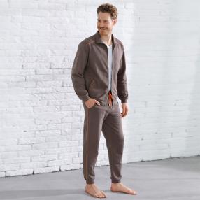 feel good Herren Sweatjacke, taupe