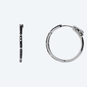 Creolen 925 Sterling Silber Spinell