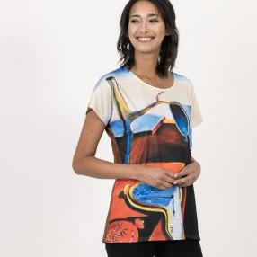 FASHION NEWS Damen-Shirt multicolor/nougat