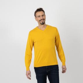 CASAMODA Herren Strickpullover, gelb