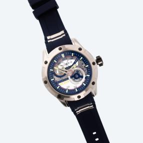 NUBEO Herren-Automatikuhr "Pioneer" blau