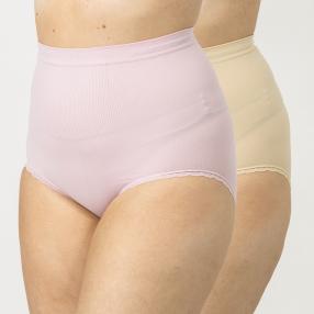 LaIntima 2er Pack Taillenslip champagner/rose