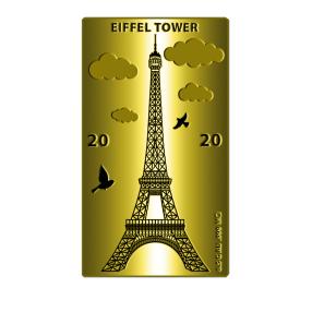 Goldbarren Pariser Eiffelturm