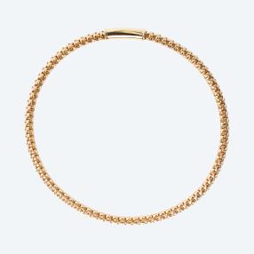 Popcorn Armband 375 Gelbgold