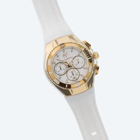 Technomarine Damenuhr "Cruise", Quarz, weiß/gold