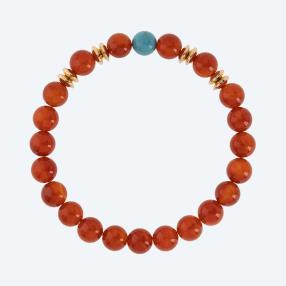 Set Armband 2-teilig Karneol+Howllth