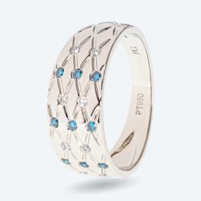 Ring 950 Platin Brillanten