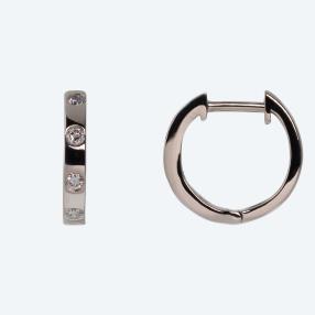 Creolen 950 Platin Brillanten