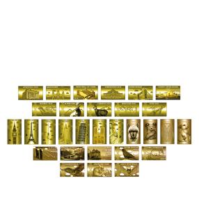 Goldbarrenbrick 30 verschiedene Barren